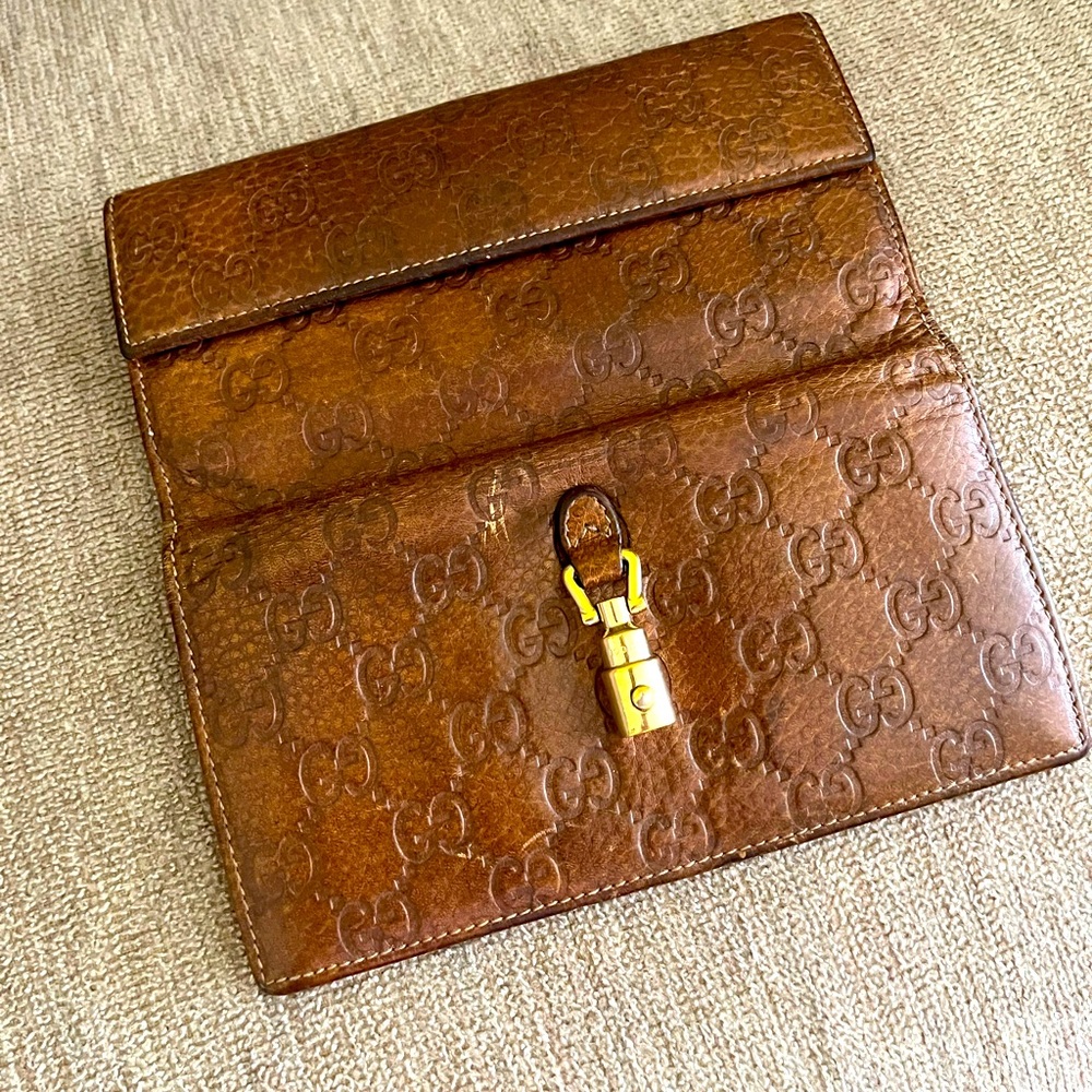 Vintage Gucci trifold wallet